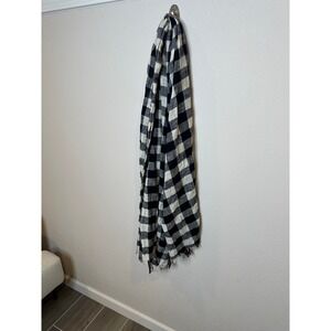 Madewell Black White Buffalo Plaid‎ Scarf